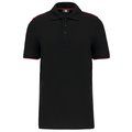 Polo contrastado hombre Black / Red 5XL