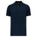 Polo contrastado hombre Navy / Fluorescent Yellow S