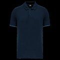 Polo contrastado hombre Navy / Light Royal Blue M