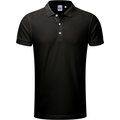 Polo corte slim hombre algodón Black 3XL