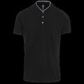 Polo cuello mao para hombre Black / Oxford Grey XS