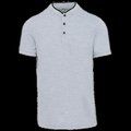 Polo cuello mao para hombre Oxford Grey / Black L