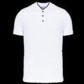 Polo cuello mao para hombre White / Navy S