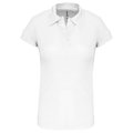 Polo deportivo para mujer Blanco S