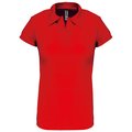 Polo deportivo para mujer Rojo L