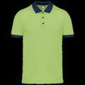 Polo entallado y estilo moderno Lime / Sporty Navy XXL