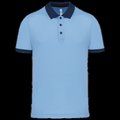 Polo entallado y estilo moderno Sky Blue / Sporty Navy XL