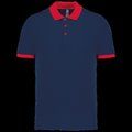 Polo entallado y estilo moderno Sporty Navy / Red XL