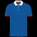 Polo entallado y estilo moderno Sporty Royal Blue / White / Red M