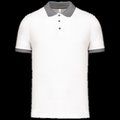 Polo entallado y estilo moderno White / sporty grey M