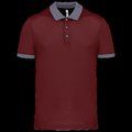 Polo entallado y estilo moderno Wine / sporty grey 3XL