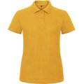 Polo entallado para mujer 100% algodón Amarillo 3XL