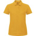 Polo entallado para mujer 100% algodón Amarillo L