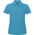 Polo entallado para mujer 100% algodón Azul 3XL