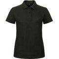 Polo entallado para mujer 100% algodón Black S