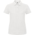 Polo entallado para mujer 100% algodón Blanco S