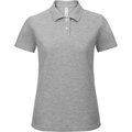 Polo entallado para mujer 100% algodón Gris M