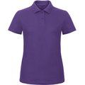 Polo entallado para mujer 100% algodón Purple 3XL