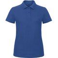 Polo entallado para mujer 100% algodón Royal Blue 3XL