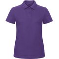 Polo entallado para mujer 100% algodón Violeta 3XL