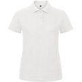 Polo entallado para mujer 100% algodón White L