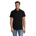 Polo Hombre 210g Algodón Negro XL