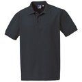 Polo hombre 3 botones Negro 4XL