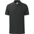 Polo hombre algodón corte slim Black XL