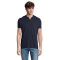 Polo de Hombre en Algodón Orgánico Azul Marino 3XL