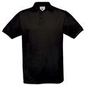 Polo hombre algodón punto piqué Black L