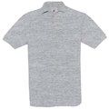 Polo hombre algodón punto piqué Heather Grey L