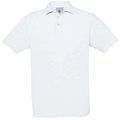 Polo hombre algodón punto piqué White XXL