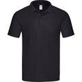 Polo hombre de corte ceñido Black XL