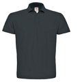 Polo hombre cuello canalé Anthracite 4XL