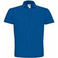 Polo hombre cuello canalé Azul L