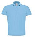 Polo hombre cuello canalé Light Blue XXL