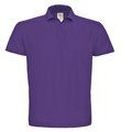 Polo hombre cuello canalé Purple L