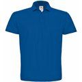 Polo hombre cuello canalé Royal Blue S