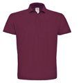 Polo hombre cuello canalé Wine L