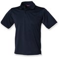 Polo hombre poliéster micropiqué Azul L