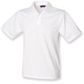 Polo hombre poliéster micropiqué Blanco S