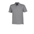 Polo hombre poliéster micropiqué Gris S