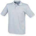 Polo hombre poliéster micropiqué Silver Grey S