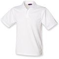 Polo hombre poliéster micropiqué White M