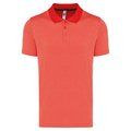 Polo jaspeado de manga corta Coral Heather M