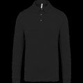 Polo jersey Manga larga para hombre Black L