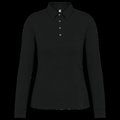 Polo jersey manga larga mujer Black M