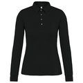 Polo jersey manga larga mujer Black S