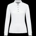 Polo jersey manga larga mujer White L