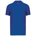 Polo manga bicolor hombre Azul S